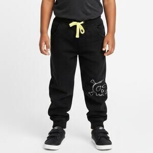 Koala Kik Boys Black Casual Joggers Skull and Cross Bones Size 3T